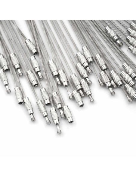 Здрави стоманени въжета /неръждаеми/ с механизъм за стабилно затваряне