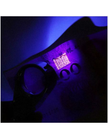 Малка джобна мини ръчна лупа с LED осветление