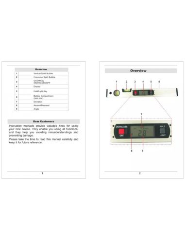 Дигитален нивелир с LCD дисплей