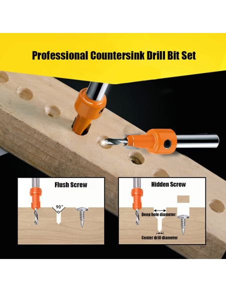 Комплект от 5 броя фрезери за дърво