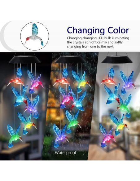 Соларни вятърни камбанки "Колибри"