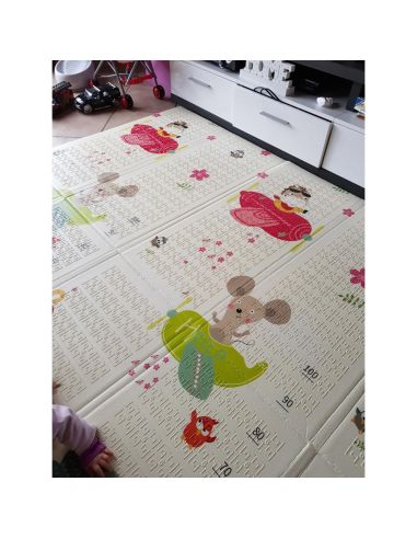 Сгъваемо детско килимче за игра, топлоизолиращо 150x180x1cm Превозни средства  и Животни в самолет