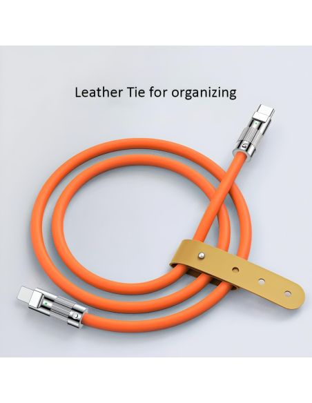 USB кабел със силиконово покритие Type C към Type C