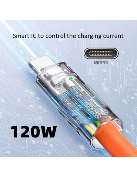 USB кабел със силиконово покритие Type C към Type C
