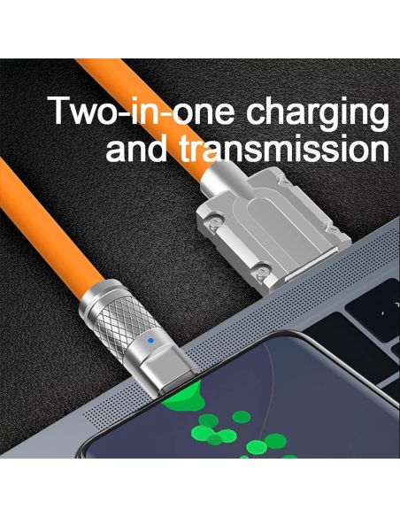 USB Type C към Type C кабел с LED индикатор и 120W мощност