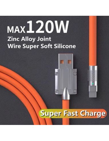 USB Type C към Type C кабел с LED индикатор и 120W мощност