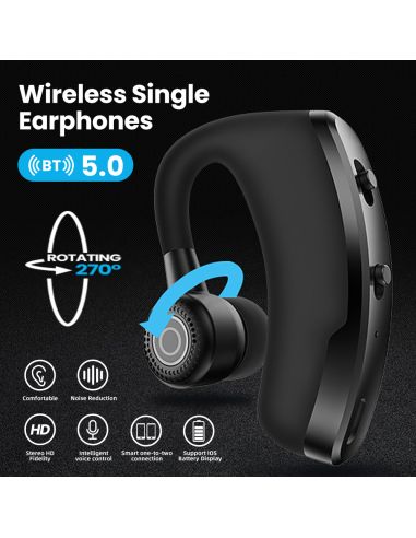 Безжична Bluetooth Хендсфри Слушалка - Стил и Комфорт за Вашия Разговор