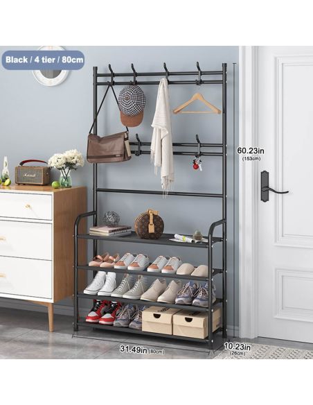 Стелаж за обувки и закачалки