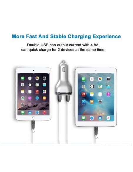 Волтметър за кола с 2 USB, зарядно за мобилни устройства