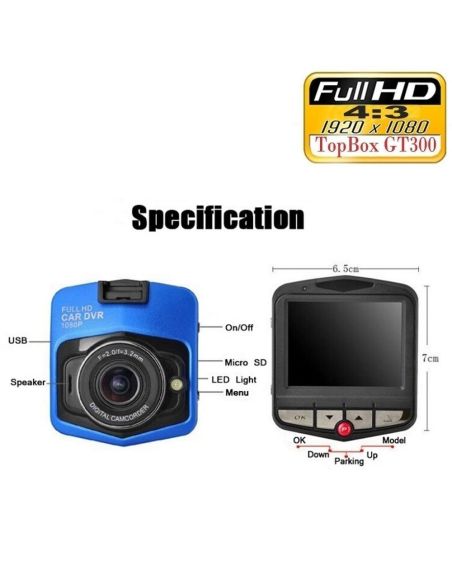 Видеорегистратор за кола Автомобилен DVR Full HD 1080p камера