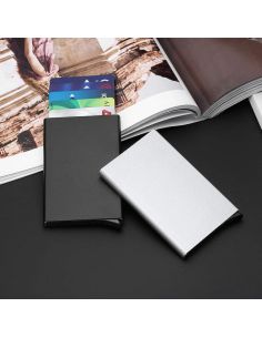 Картодържател с RFID Защита за Безконтактни Карти - Алуминиев