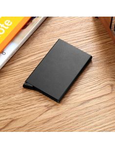 Черен Картодържател с RFID Защита за Безконтактни Карти - Алуминиев 2