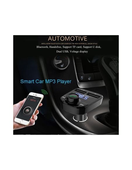 FM Трансмитер  Bluetooth, USB, FM аудио предавател, MP3 плейър, Handsfree