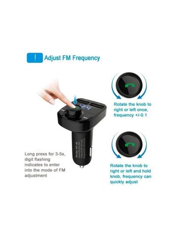 FM Трансмитер  Bluetooth, USB, FM аудио предавател, MP3 плейър, Handsfree