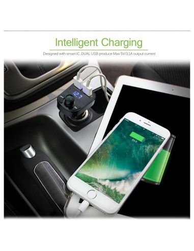 FM Трансмитер  Bluetooth, USB, FM аудио предавател, MP3 плейър, Handsfree