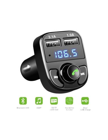 FM Трансмитер  Bluetooth, USB, FM аудио предавател, MP3 плейър, Handsfree