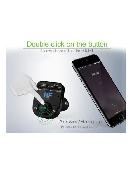 FM Трансмитер  Bluetooth, USB, FM аудио предавател, MP3 плейър, Handsfree