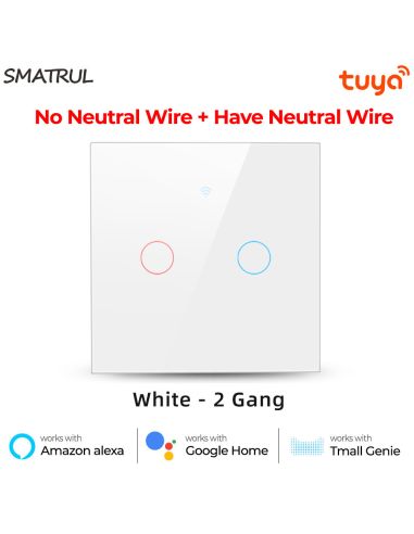 Wi-Fi Смарт Сензорен Ключтление за осветление с тъч стъклен панел