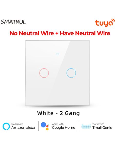 Wi-Fi Смарт Сензорен Ключтление за осветление с тъч стъклен панел