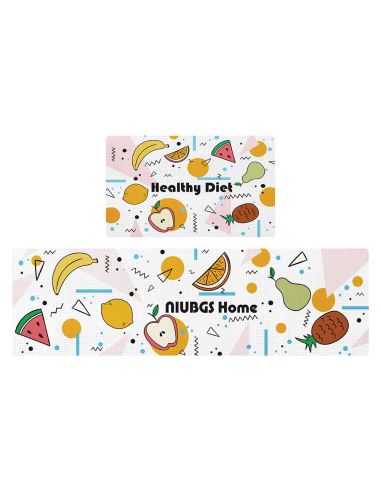 Пътека за кухня от мемори пяна с размери 45х75см + 45х150см - модел HEALTHY DIET