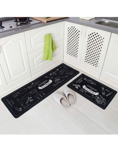 Пътека за кухня от 2 части 40*60см + 40*120см - модел COZINHA GOURMET