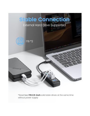 4-портов USB HUB 3.0 с Висока Скорост 5Gbps