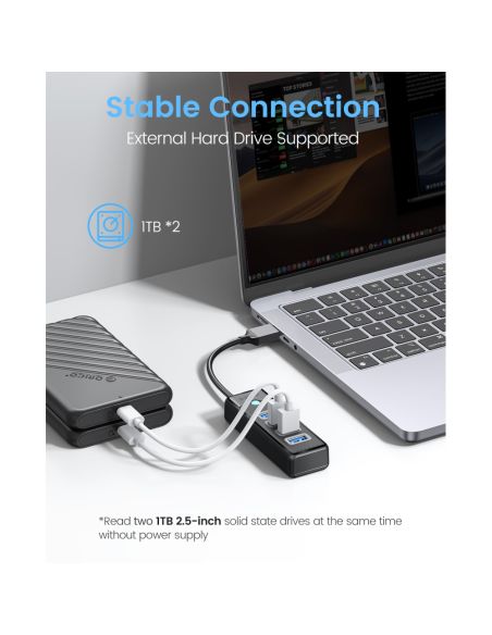 4-портов USB HUB 3.0 с Висока Скорост 5Gbps