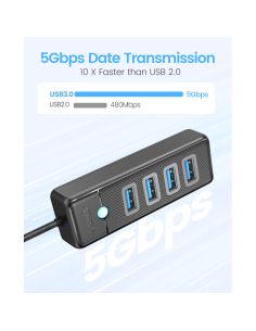 4-портов USB HUB 3.0 с Висока Скорост 5Gbps 2