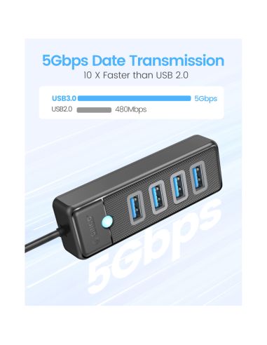 4-портов USB HUB 3.0 с Висока Скорост 5Gbps
