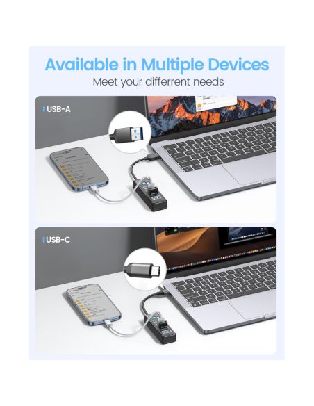 4-портов USB HUB 3.0 с Висока Скорост 5Gbps