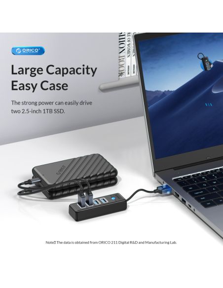 4-портов USB HUB 3.0 с Висока Скорост 5Gbps