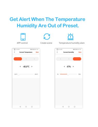 Wifi стаен термометър хигрометър със сензор за температура и влажност