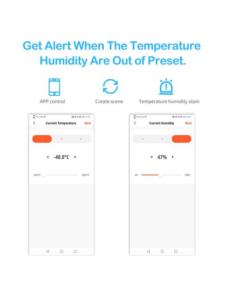 Wifi стаен термометър хигрометър със сензор за температура и влажност
