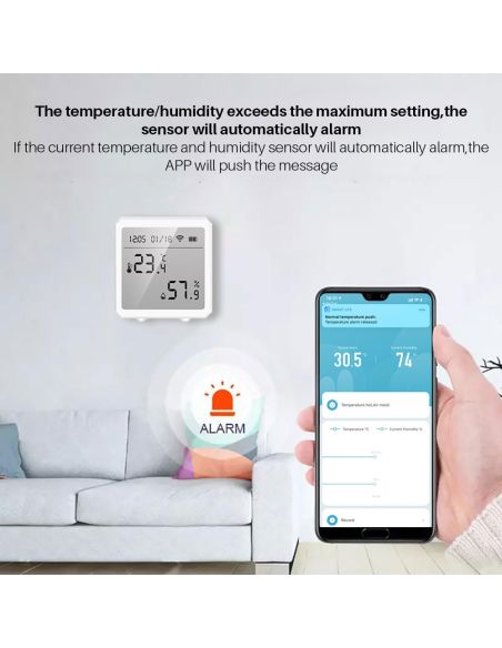 Wifi стаен термометър хигрометър със сензор за температура и влажност