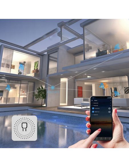 Смарт WiFi превключвател с 16A реле, смарт модул за осветление - двуканален
