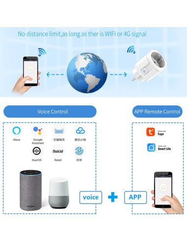 Смарт контакт WiFi 16A