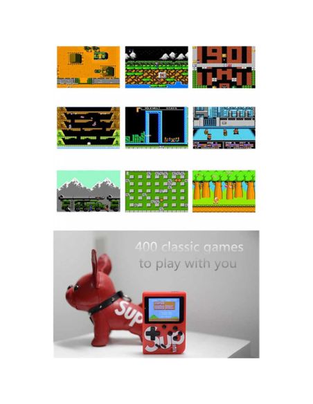 Преносима ретро конзола Sup Game Box с вградени 400 игри
