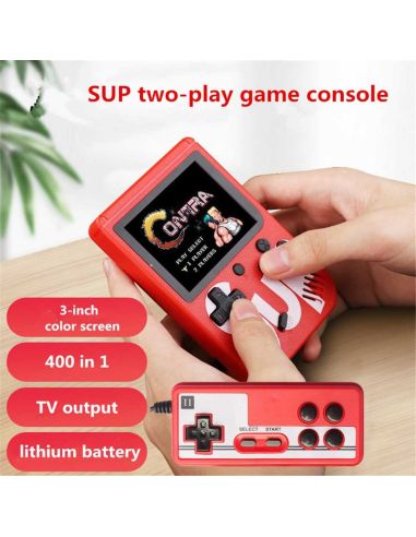 Преносима ретро конзола Sup Game Box с вградени 400 игри