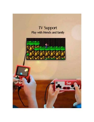 Преносима ретро конзола Sup Game Box с вградени 400 игри