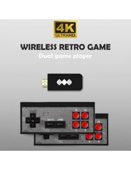 4K HDMI РЕТРО TV КОНЗОЛА С 999 ИГРИ - БЕЗЖИЧНА