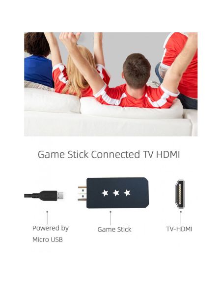 4K HDMI РЕТРО TV КОНЗОЛА С 999 ИГРИ - БЕЗЖИЧНА