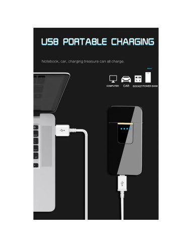 USB запалка с тъч скрийн, без пламък