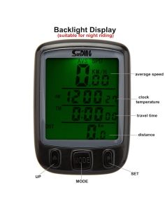 Водоустойчив безжичен LCD компютър за велосипед 2