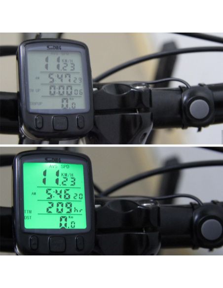 Водоустойчив безжичен LCD компютър за велосипед