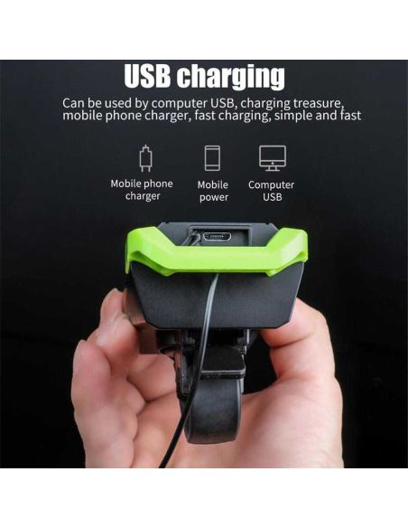Фар за велосипед с USB зареждане, 800 лумена