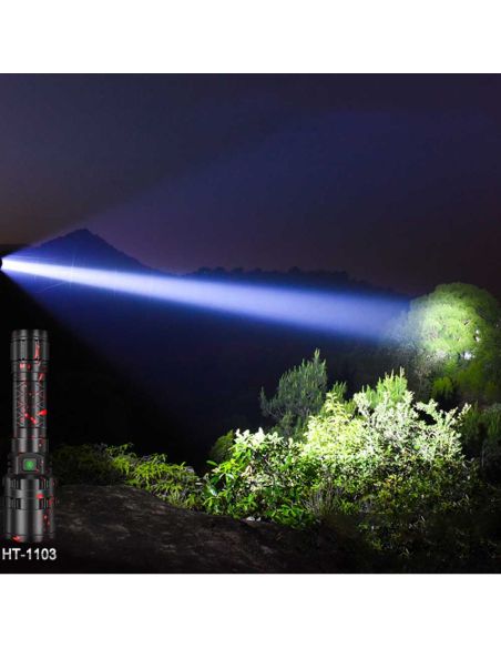 Супер мощен LED фенер от ново поколение XHP50 с четворна мощност CREE T6