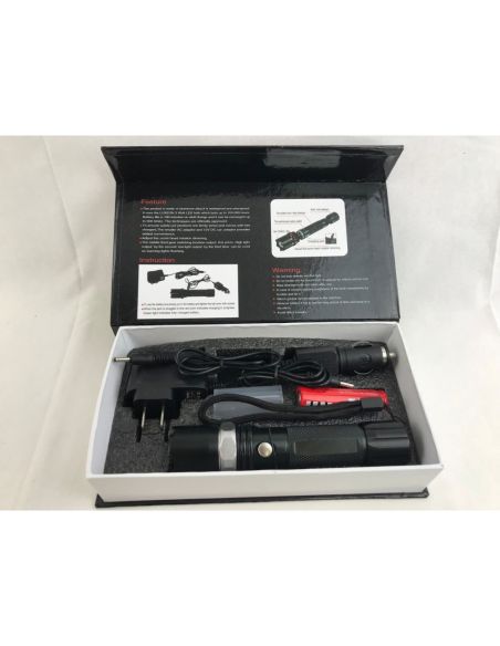 Мощен Фенер с CREE LED диод - Police 12 000W със зарядно за кола