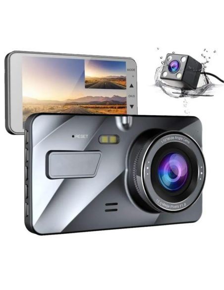 Видеорегистратор за кола с 2 камери FULL HD 1296P с камера за паркиране