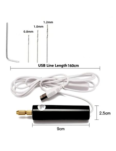 Мини електрическа дрелка с USB кабел