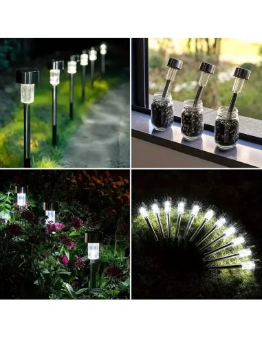 Комплект от 10 броя LED соларни лампи